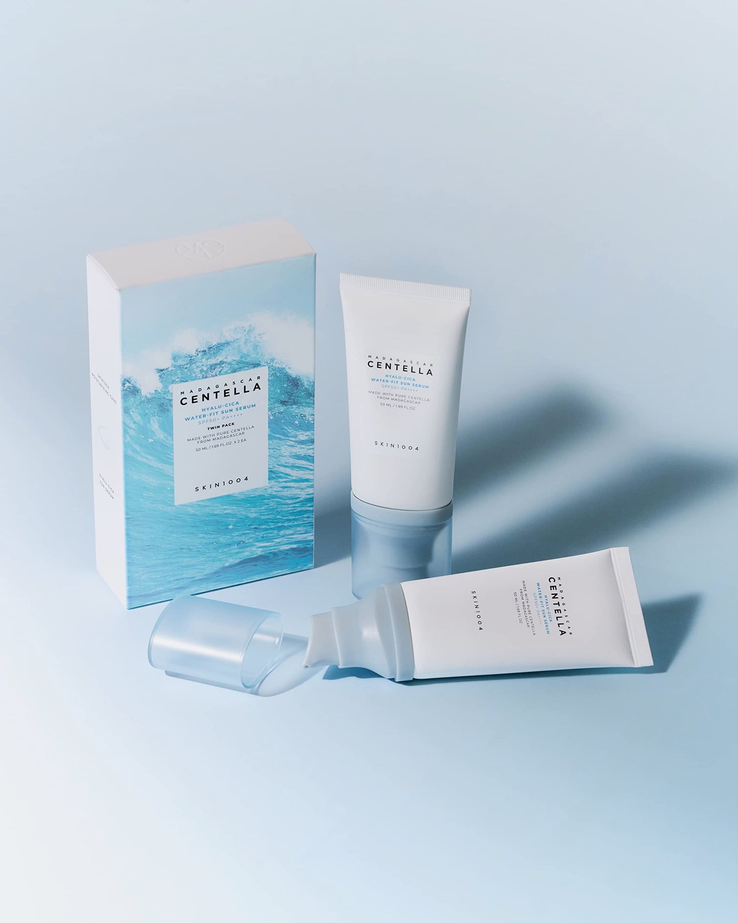 SKIN1004 Madagascar Centella Hyalu-Cica Water-Fit Sun Serum 50ml x 2ea (Twin Pack)