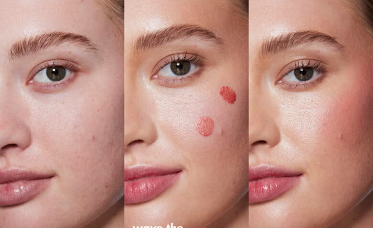 e.l.f. Halo Glow Blush Beauty Wand Tono Berry Radiant Rubor con acabado luminoso