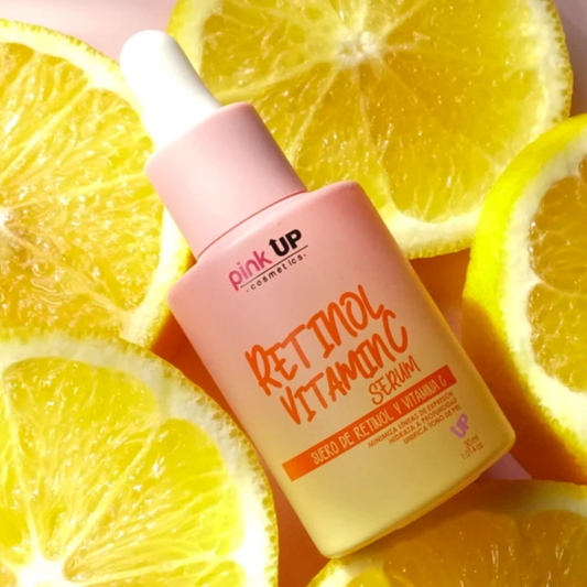 Suero de retinol y vitamina C