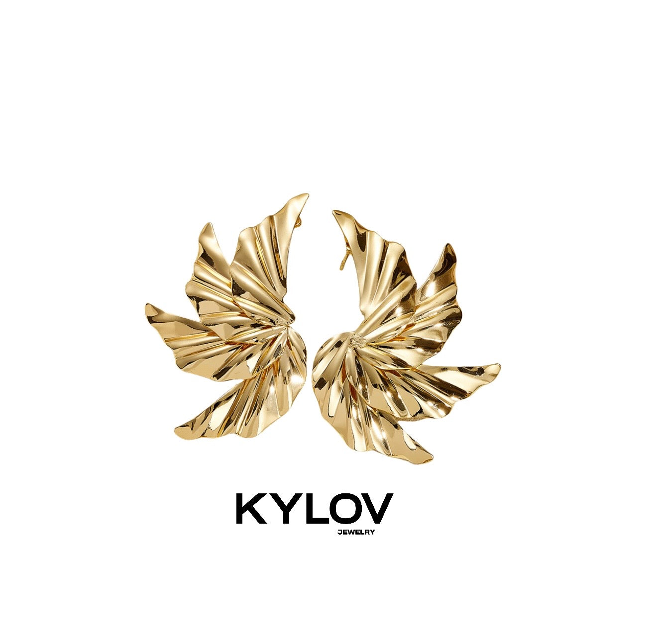 Aretes flor en espiral