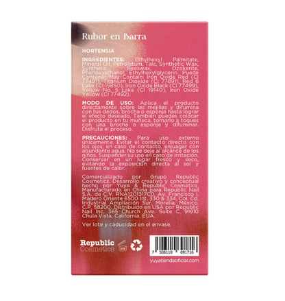 Yuya Rubor en barra "Hortensia"