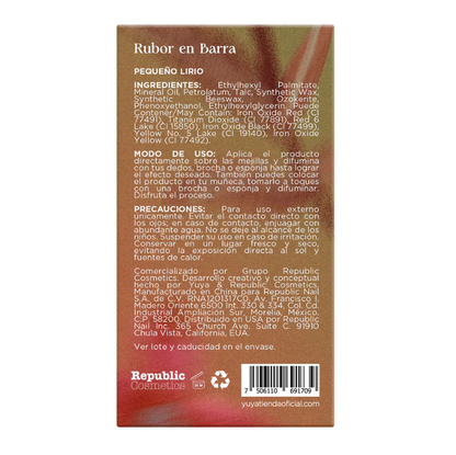 Yuya Rubor en barra "Pequeño Lirio"