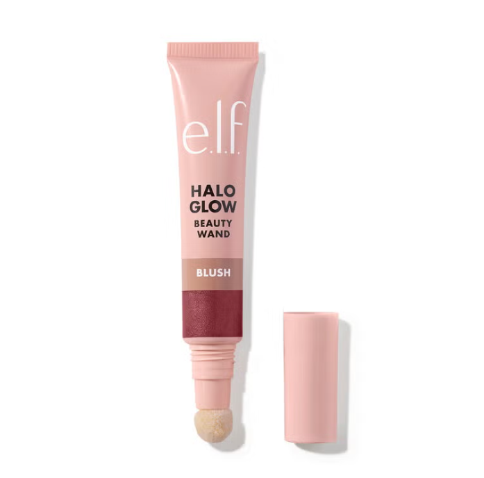 e.l.f. Halo Glow Blush Beauty Wand Tono Berry Radiant Rubor con acabado luminoso