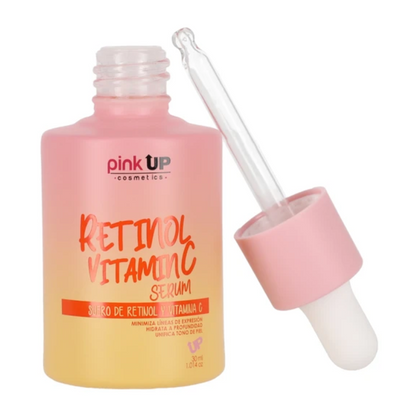 Suero de retinol y vitamina C